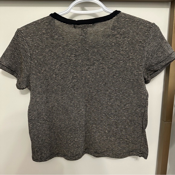 Forever 21 Striped Cropped Tee - Picture 2 of 2